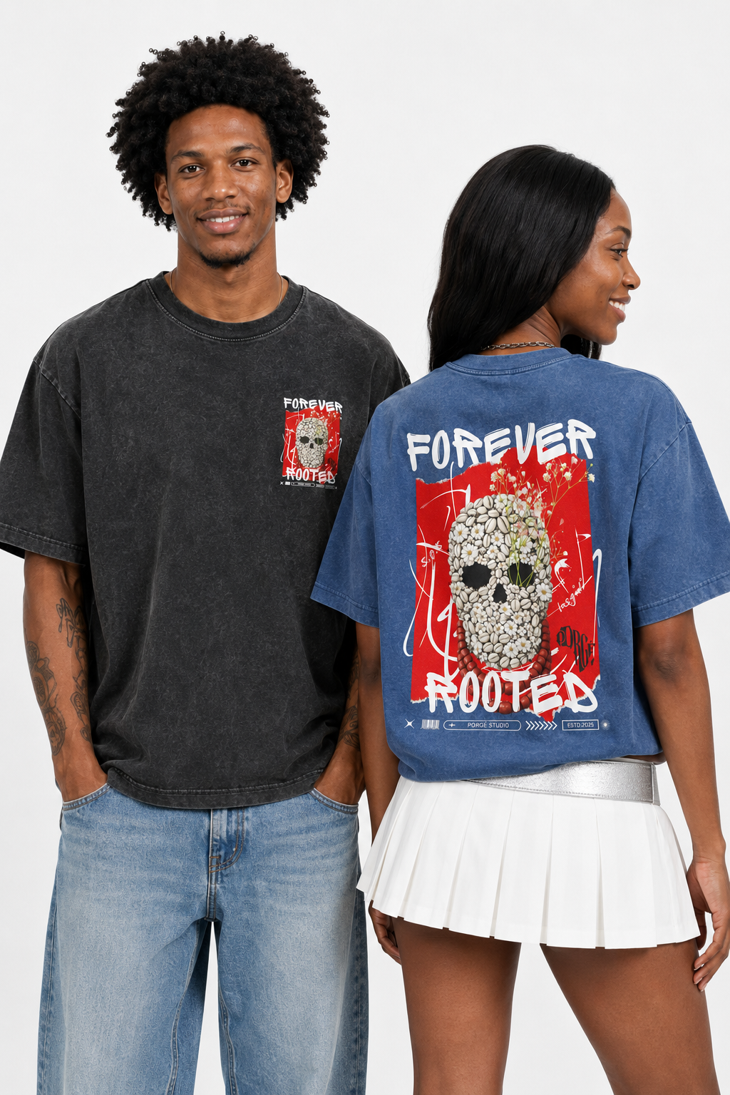 Forever Rooted Oversized Cotton T-Shirt