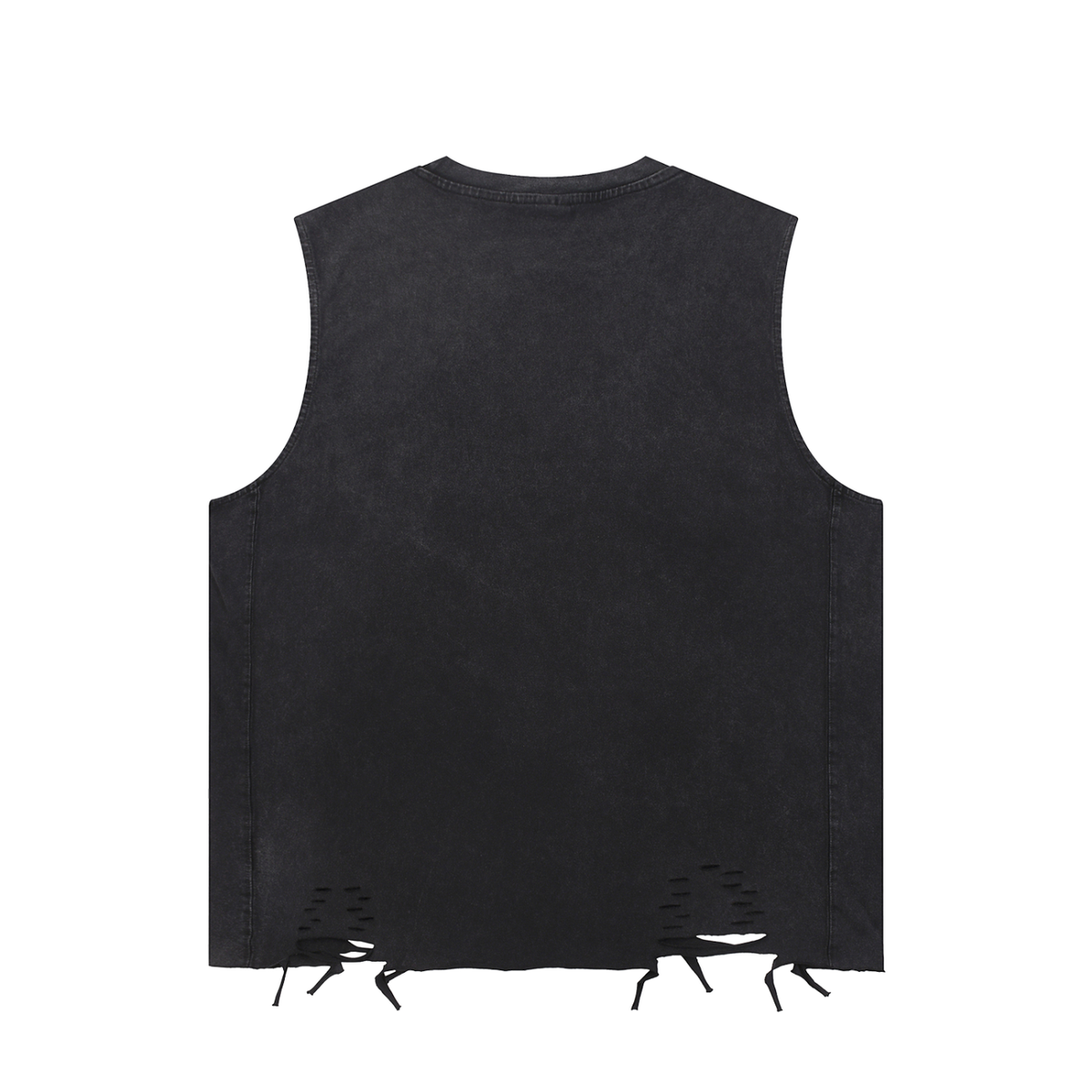 Jagaban Snow Washed Raw-Hem Tank Top