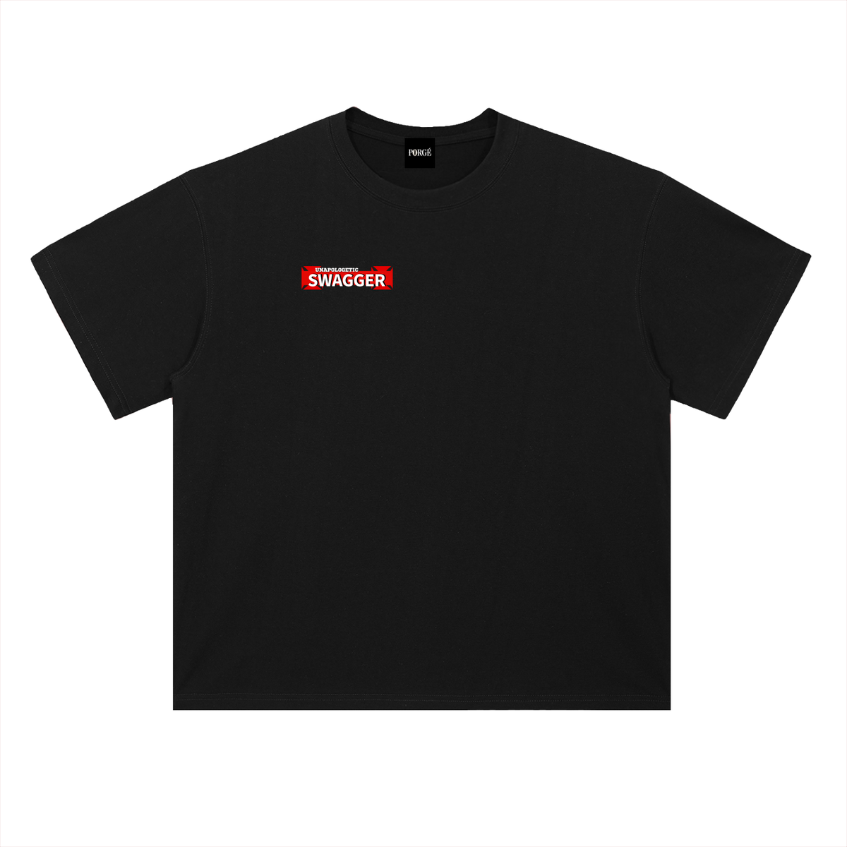 "Unapologetic Swagger" Heavyweight Graphic Tee (Black)