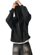 Heavyweight Cropped Full-Zip Streetwear Hoodie