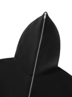 Heavyweight Cropped Full-Zip Streetwear Hoodie