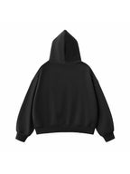Heavyweight Cropped Full-Zip Streetwear Hoodie