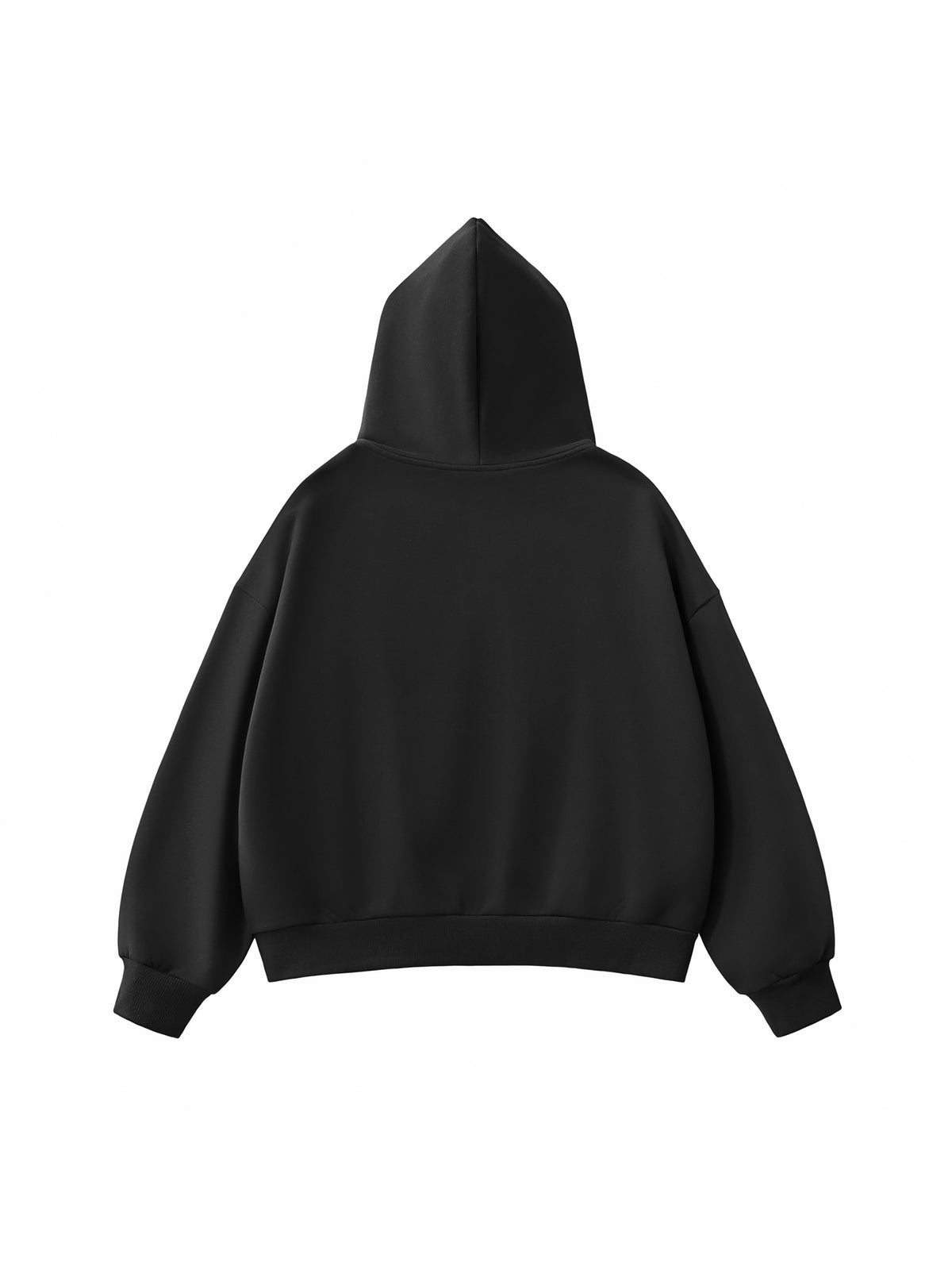 Heavyweight Cropped Full-Zip Streetwear Hoodie