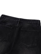 Men's Vintage Wash Wide Leg Jeans