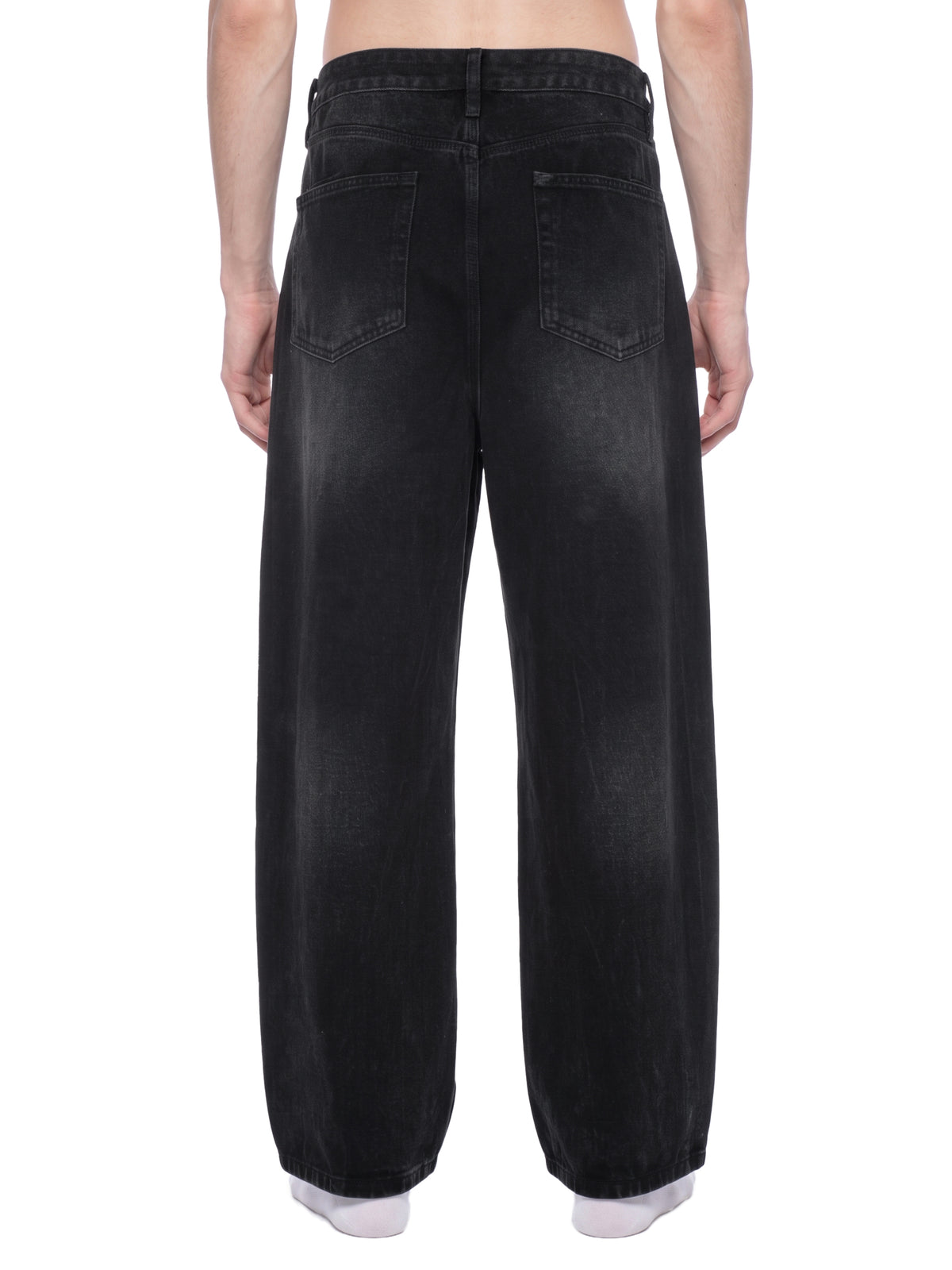 Men's Vintage Wash Wide Leg Jeans
